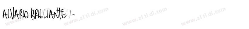 alvario brilliante i字体转换